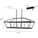 Surrey 6 Light 42 inch Matte Black/Vintage Brass Chandelier Ceiling Light